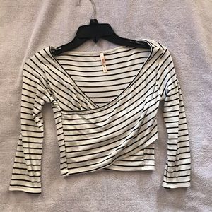 Striped crop top